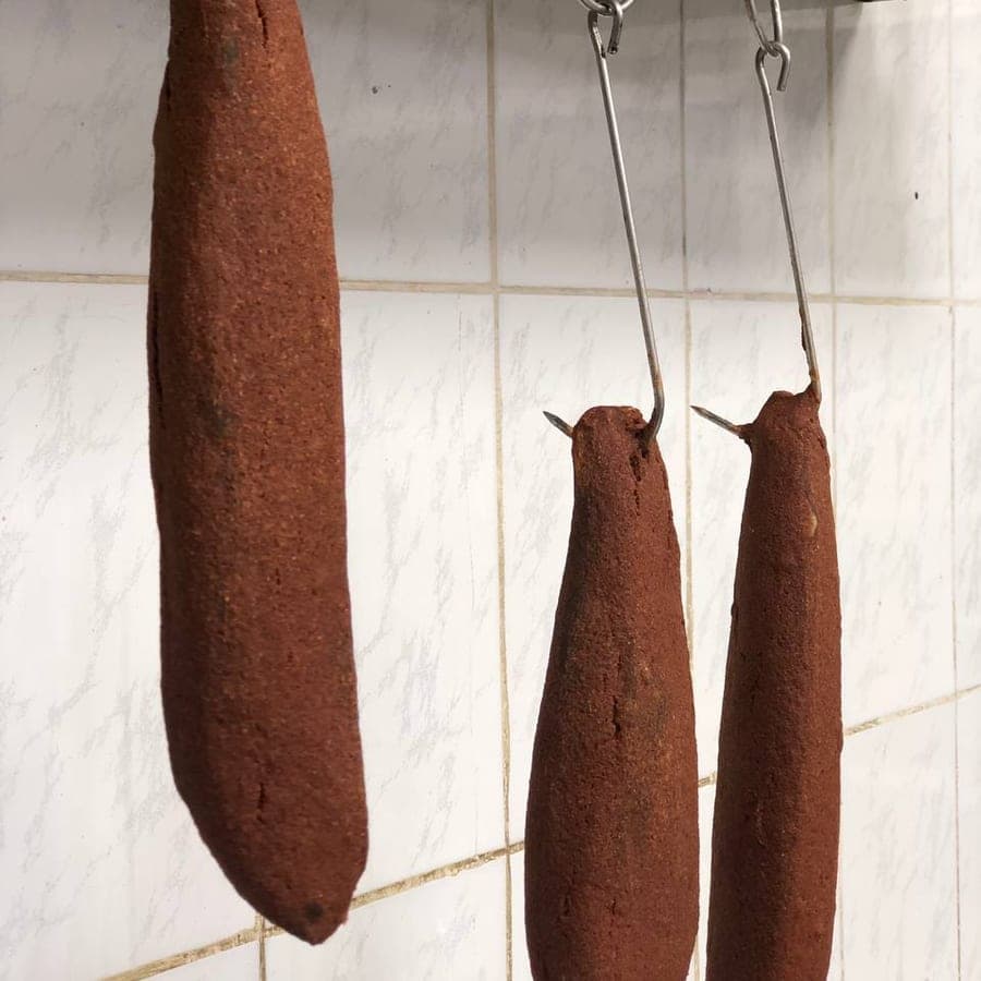 Вяленое мясо собственного приготовления